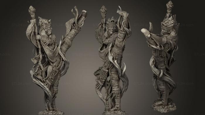Статуэтки герои, монстры и демоны (Diaggihl Мастер, STKM_0776) 3D модель для ЧПУ станка